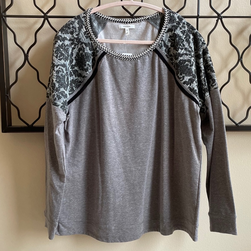 Maurices gray sweatshirt XXL NWT